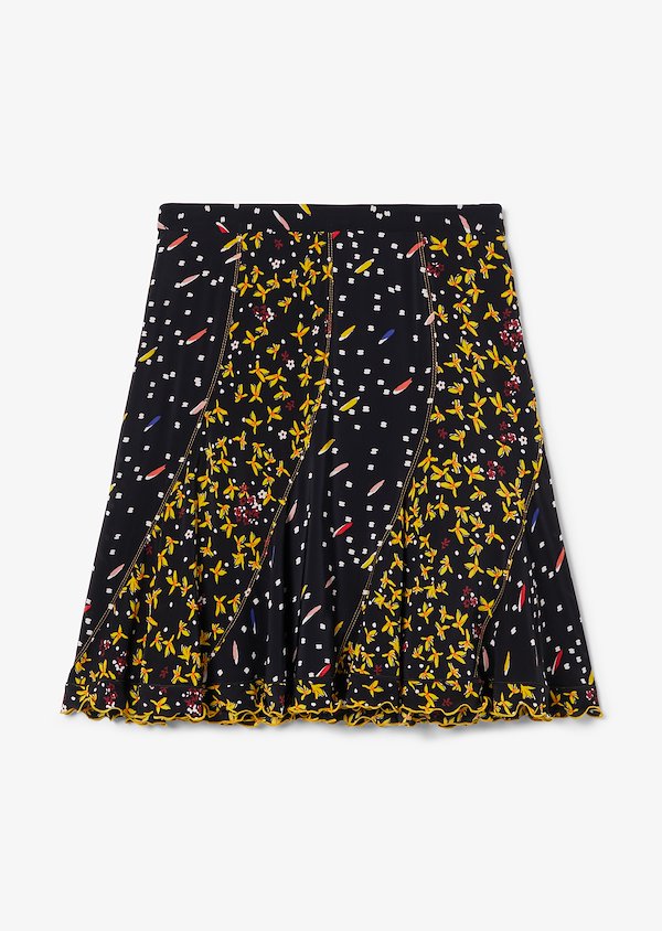 Bronte Mixed Jasmine Floral Print Flare Skirt Bronte Mixed Jasmine Floral Print Flare Skirt