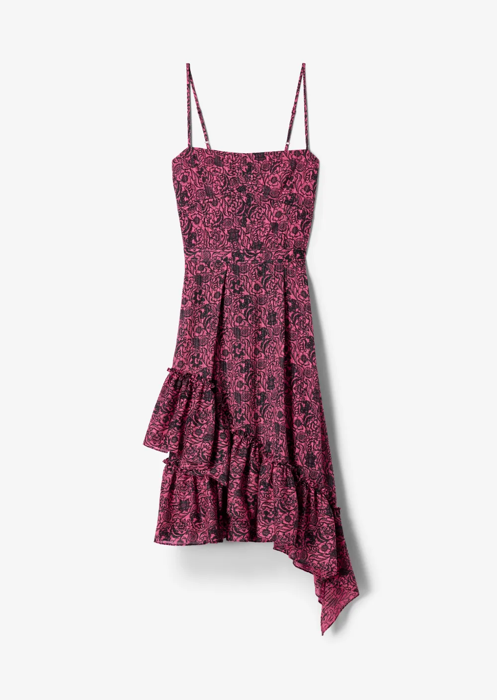 Cami Dress with Asymmetrical Hem