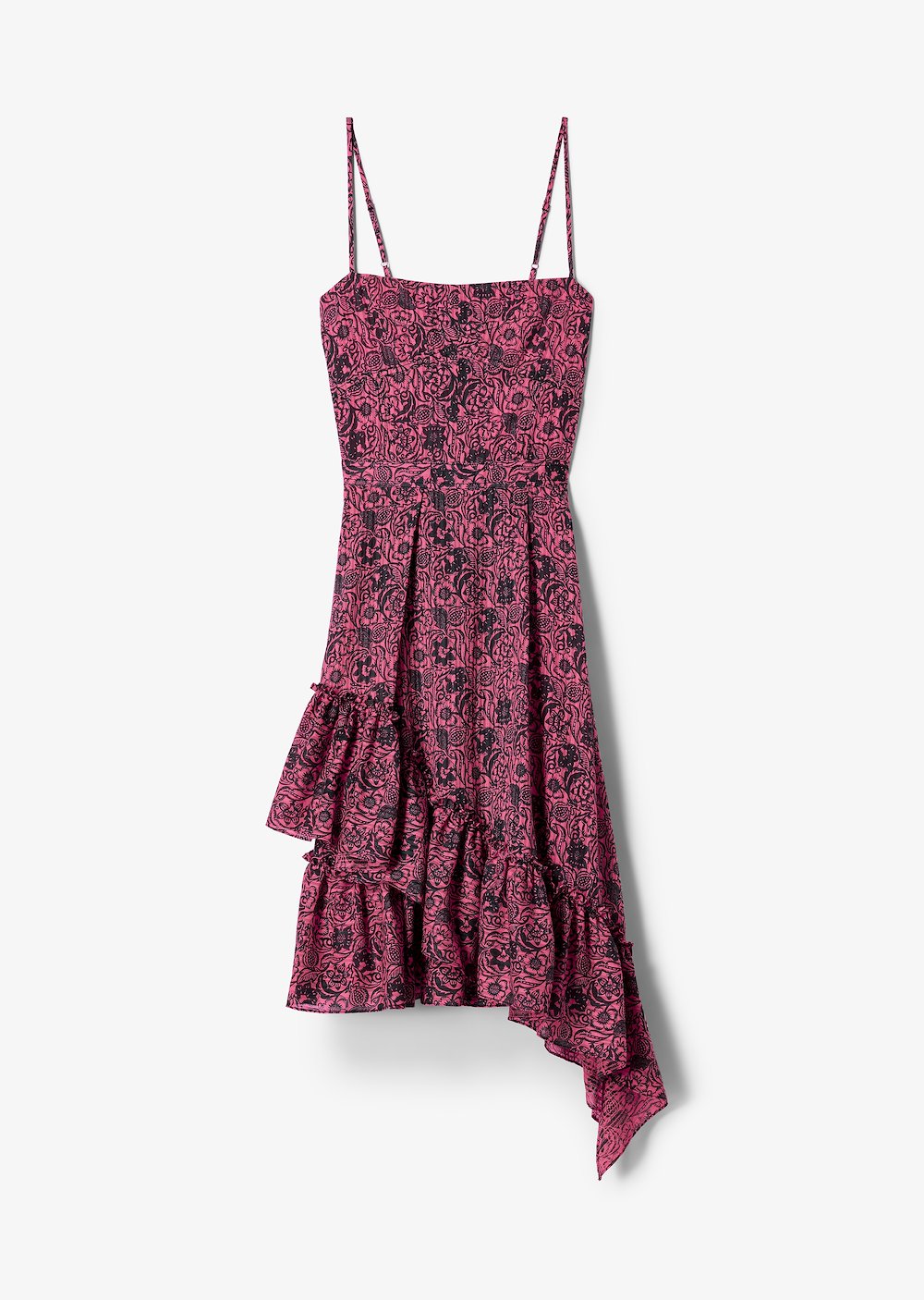 Cami Dress with Asymmetrical Hem