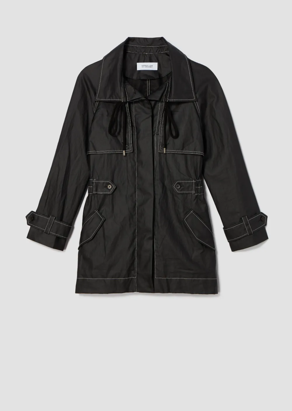 Coated Linen Anorak