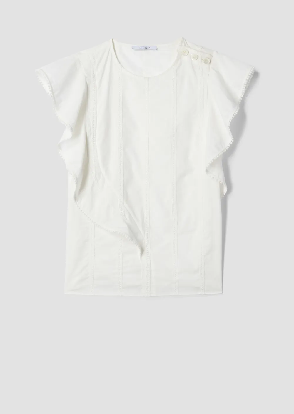 Crewneck Ruffle Top
