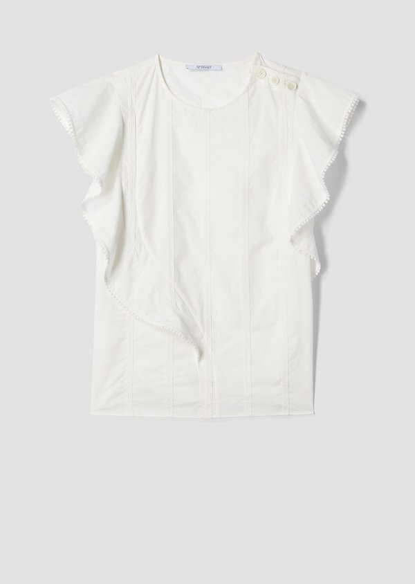 Crewneck Ruffle Top Crewneck Ruffle Top