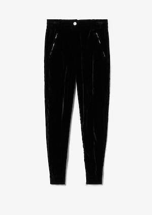 Crinkled Velvet Jogger Crinkled Velvet Jogger