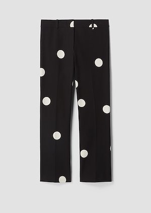 Cropped Flare Polka Dot Trouser Cropped Flare Polka Dot Trouser