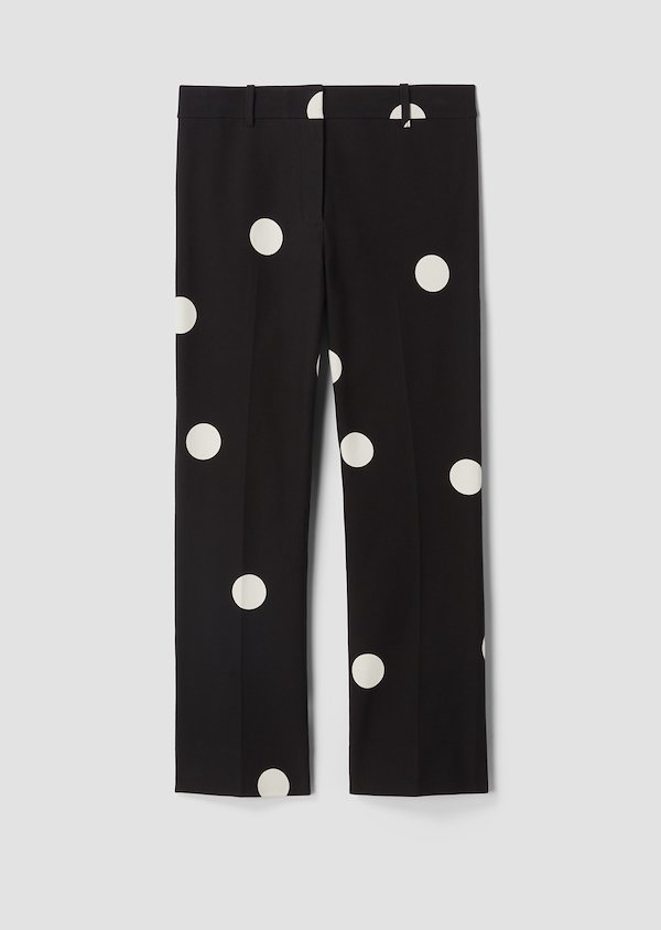 Cropped Flare Polka Dot Trouser Cropped Flare Polka Dot Trouser