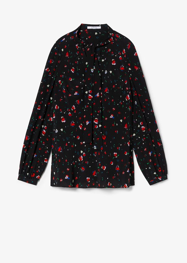 Evadne Splatter Floral Blouse Evadne Splatter Floral Blouse