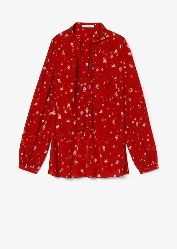 Evadne Splatter Floral Blouse Evadne Splatter Floral Blouse