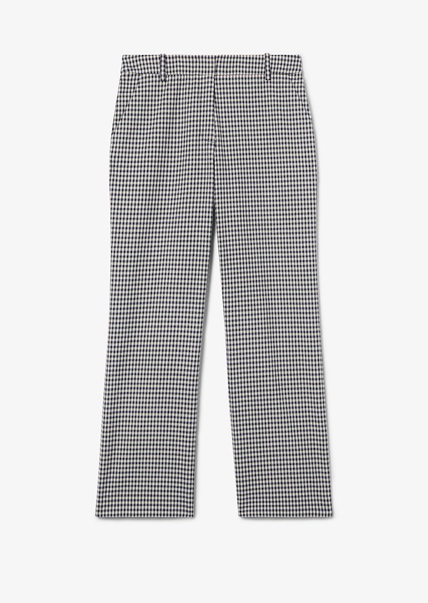 gingham flared trousers gingham flared trousers