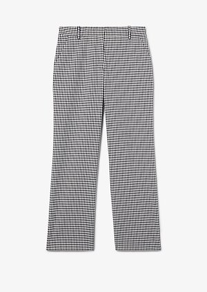gingham flared trousers gingham flared trousers