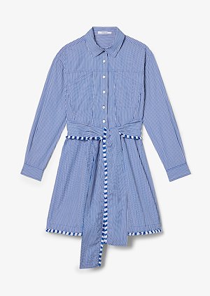 Iona Belted Mini Stripe Shirt Dress Iona Belted Mini Stripe Shirt Dress
