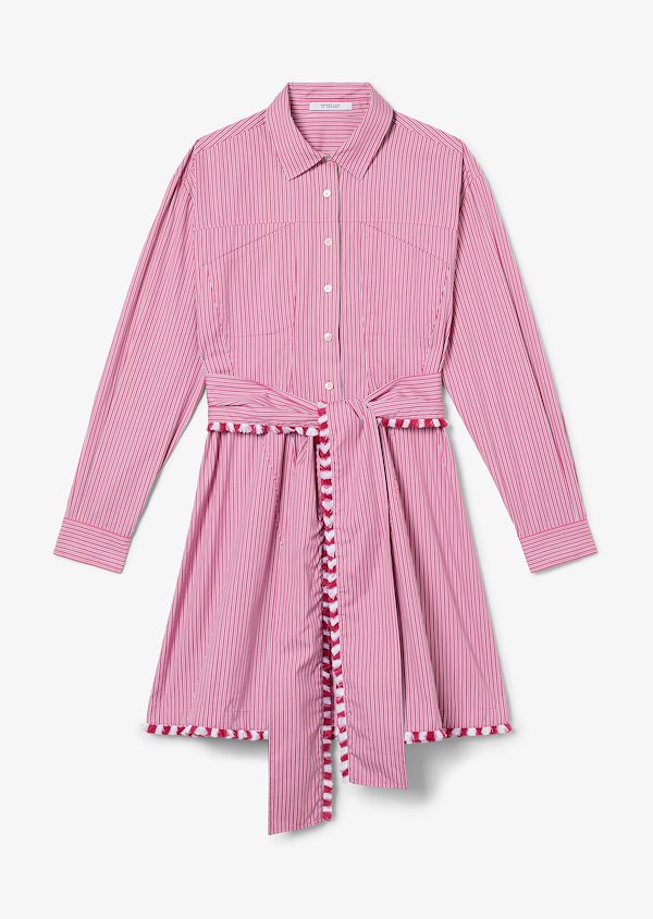 Iona Belted Mini Stripe shirtdress Iona Belted Mini Stripe shirtdress