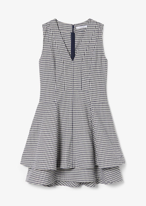 Koren Fit and Flare Gingham Twill Dress Koren Fit and Flare Gingham Twill Dress