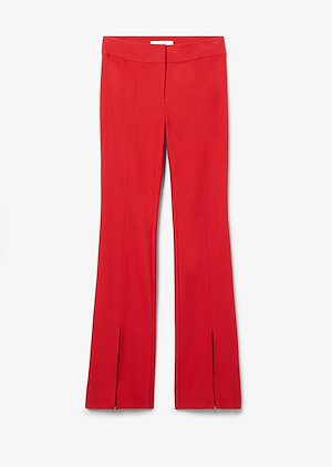 Maeve Slit Hem Crosby Cotton Twill Flare Trouser Maeve Slit Hem Crosby Cotton Twill Flare Trouser