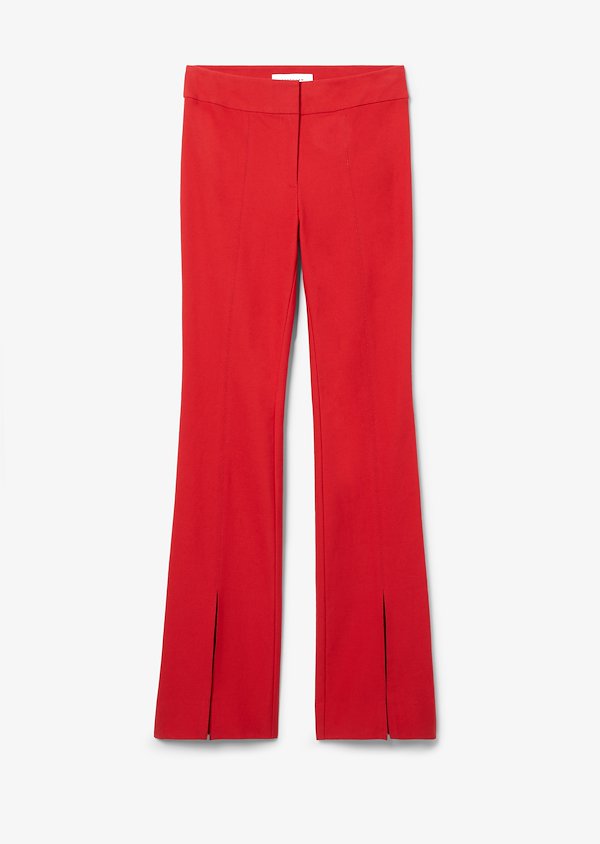 Maeve Slit Hem Crosby Cotton Twill Flare Trouser Maeve Slit Hem Crosby Cotton Twill Flare Trouser