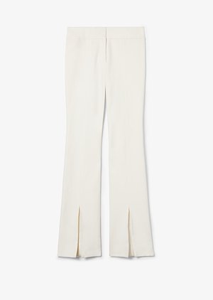 Maeve Slit Hem Crosby Cotton Twill Flare Trousers Maeve Slit Hem Crosby Cotton Twill Flare Trousers