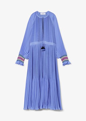 Nemea Pleated Maxi Dress with Smocking Detail Nemea Pleated Maxi Dress with Smocking Detail