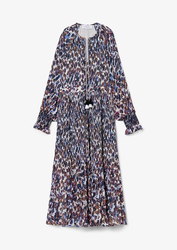 Nemea Pleated Speckled Floral Maxi dress Nemea Pleated Speckled Floral Maxi dress