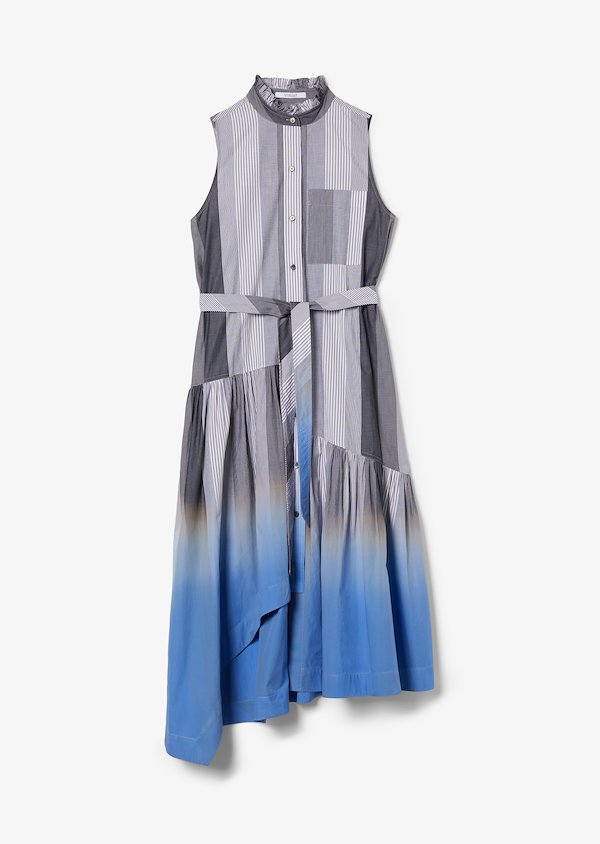 Nerioa Dip Dye Stripe Maxi Dress Nerioa Dip Dye Stripe Maxi Dress