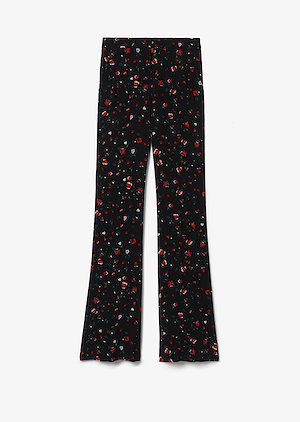 Odessa Slim Flare Splatter Floral Trouser Odessa Slim Flare Splatter Floral Trouser