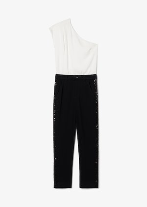 One Shoulder Embellished Jumpsuit One Shoulder Embellished Jumpsuit