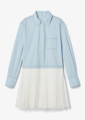 pleated hem shirt dress pleated hem shirt dress