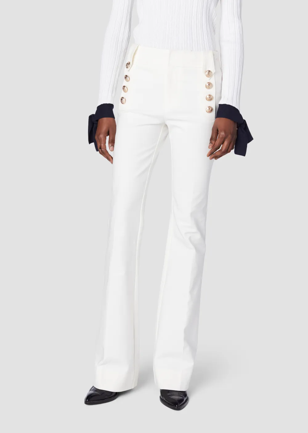 Robertson Flare Trouser with Sailor Buttons