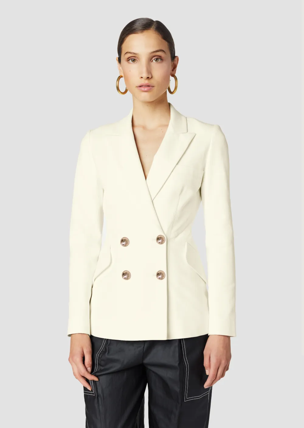 Rodeo Double-Breasted Blazer with Sailor Buttons