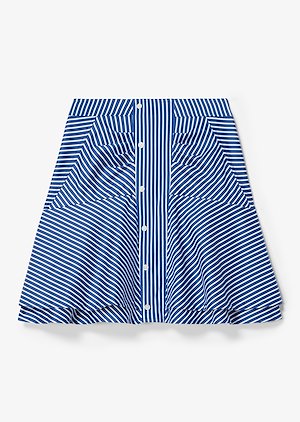 ruched striped skirt ruched striped skirt