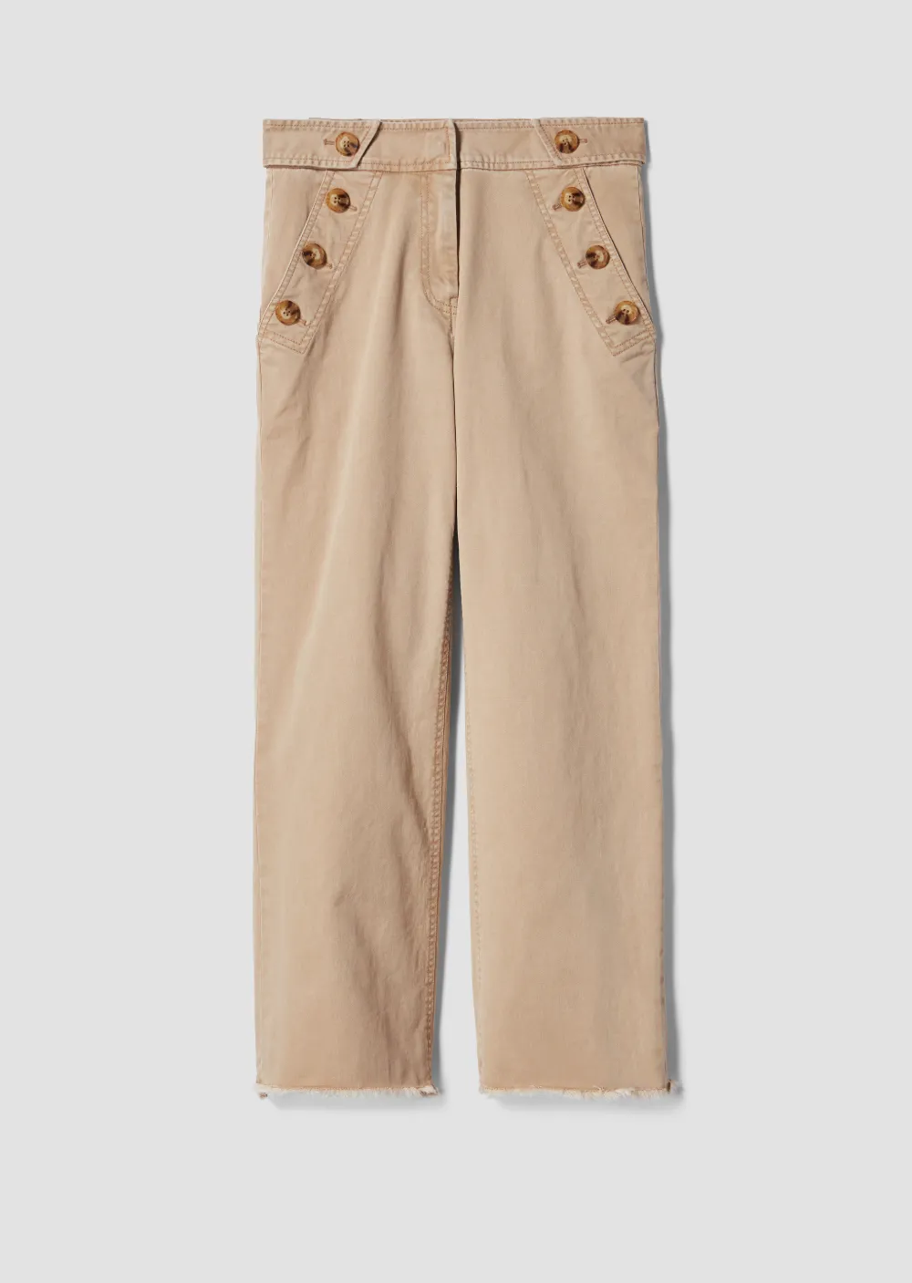 Slim Culotte with Button Detail