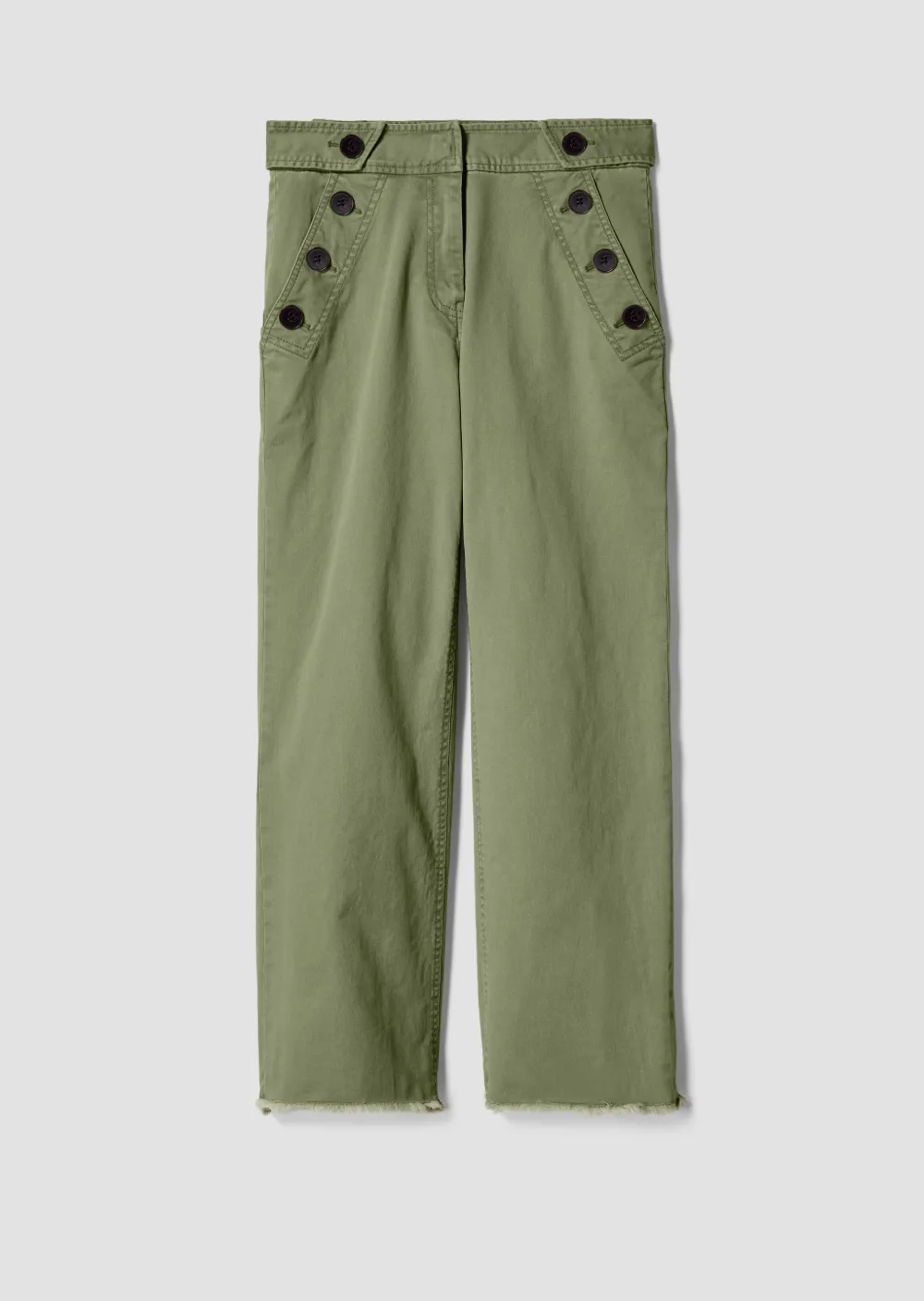 Slim Culotte with Button Detail