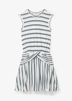 striped twist-waist dress striped twist-waist dress