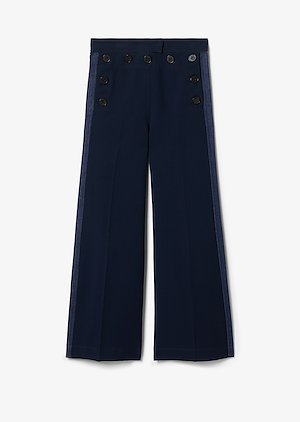 Washed Canvas Sailor Culotte Washed Canvas Sailor Culotte