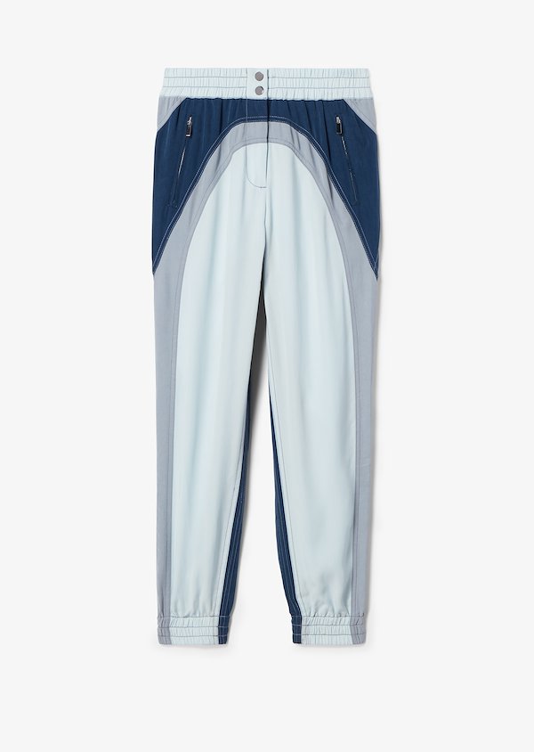 Washed Tencel Colorblocked Jogging Trouser Washed Tencel Colorblocked Jogging Trouser