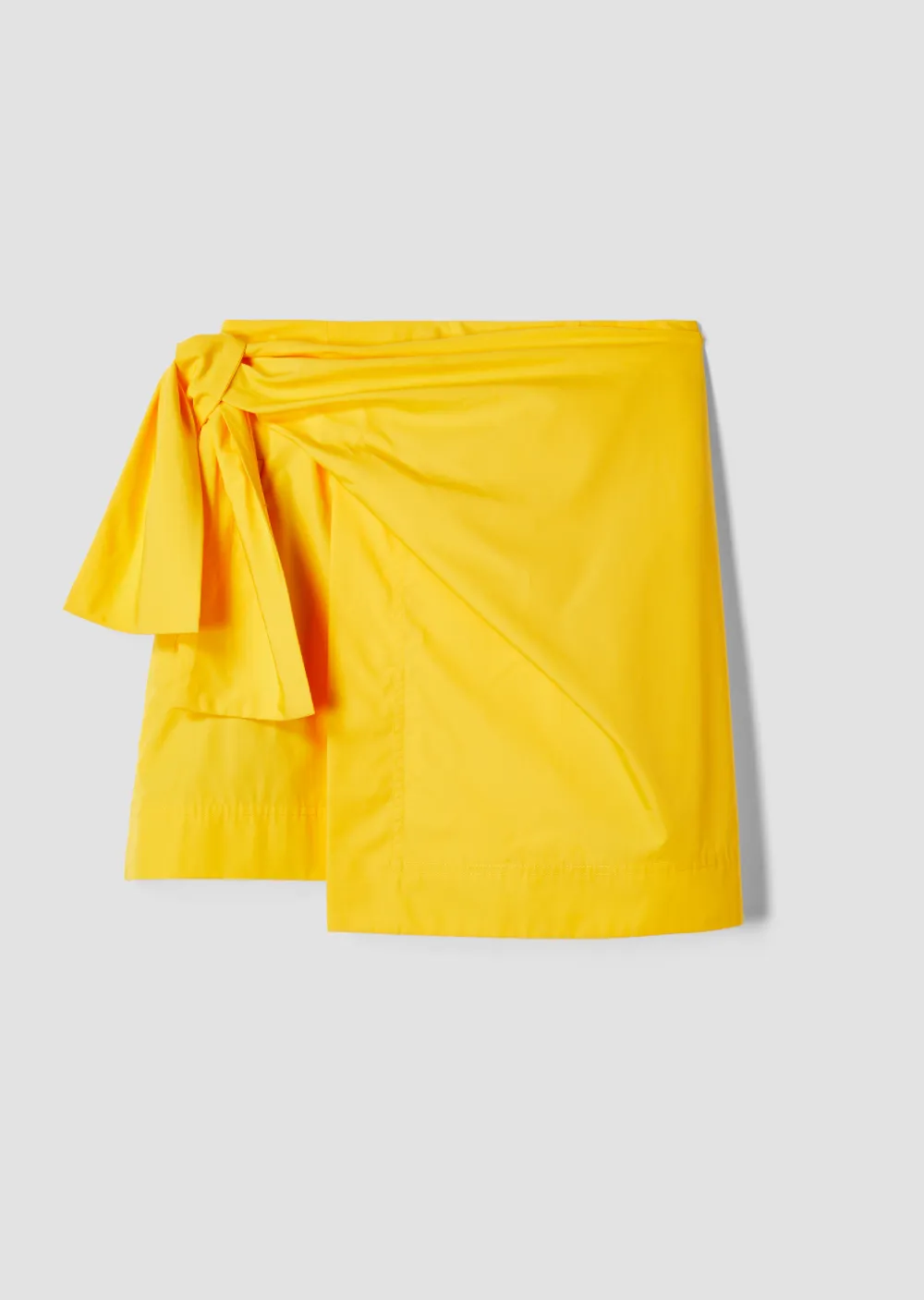 Wrap Mini Skirt With Knot