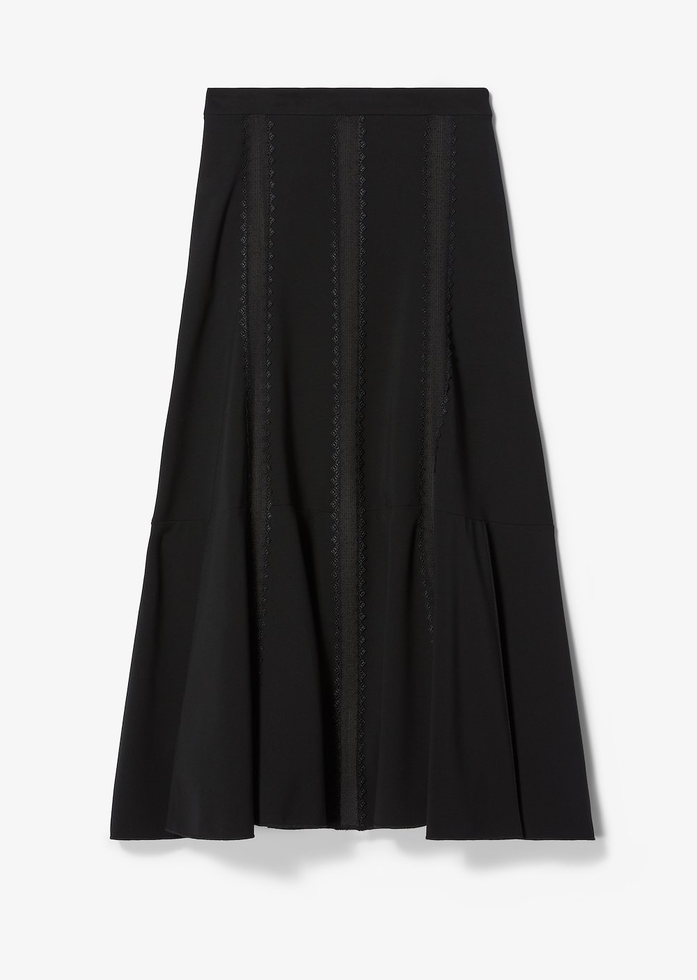 Flared Lace Inset Skirt