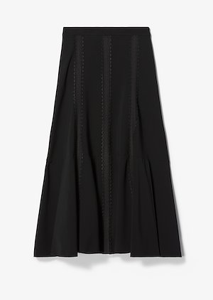 Flared Lace Inset Skirt Flared Lace Inset Skirt