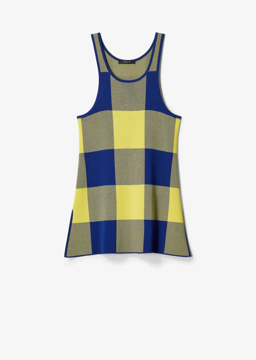 Gingham Jacquard Knit Tank