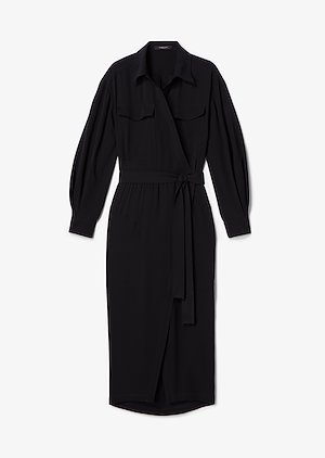 Long Sleeve Asymmetrical Georgette Placket Shirt Dress Long Sleeve Asymmetrical Georgette Placket Shirt Dress