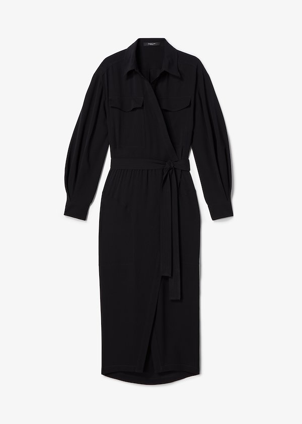 Long Sleeve Asymmetrical Georgette Placket Shirt Dress Long Sleeve Asymmetrical Georgette Placket Shirt Dress