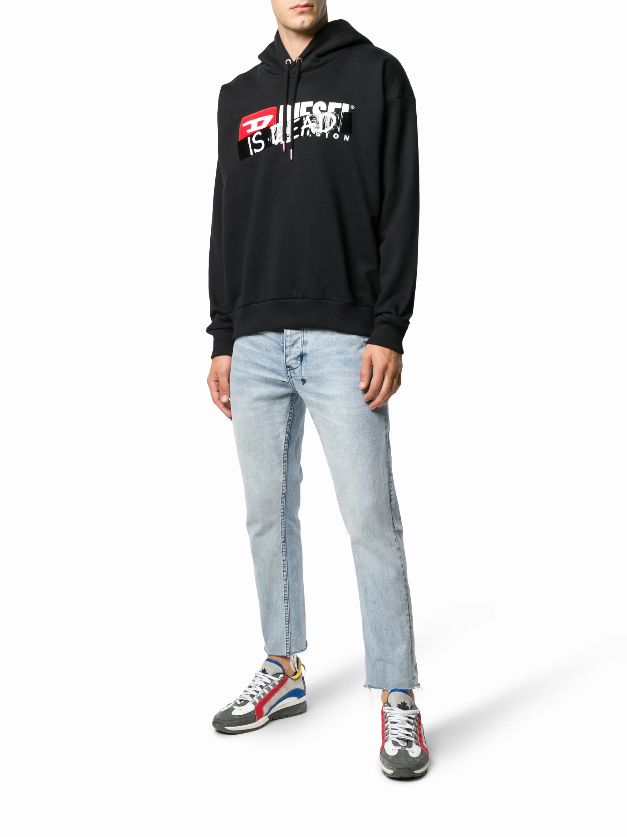 Diesel Is dead printed hoodie Eraldo FR