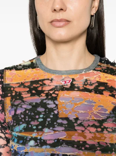 Diesel logo-patch distressed top | Eraldo.com KI Diesel logo-patch distressed top | Eraldo.com KI