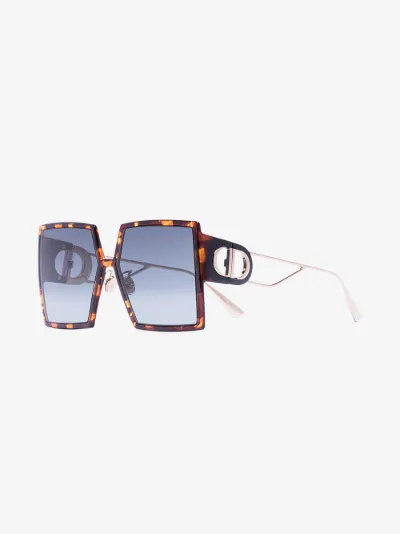 dior square havana acetate sunglasses