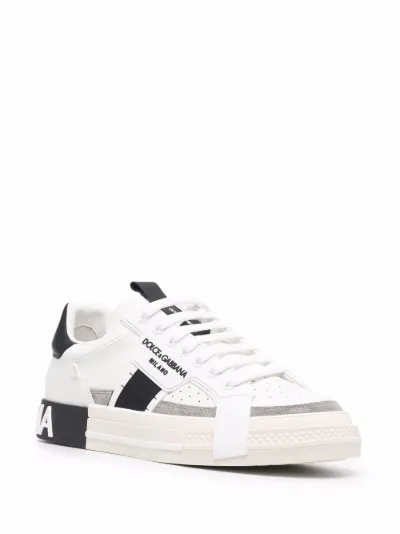 Dolce \u0026 Gabbana 2.Zero custom leather sneakers white | MODES