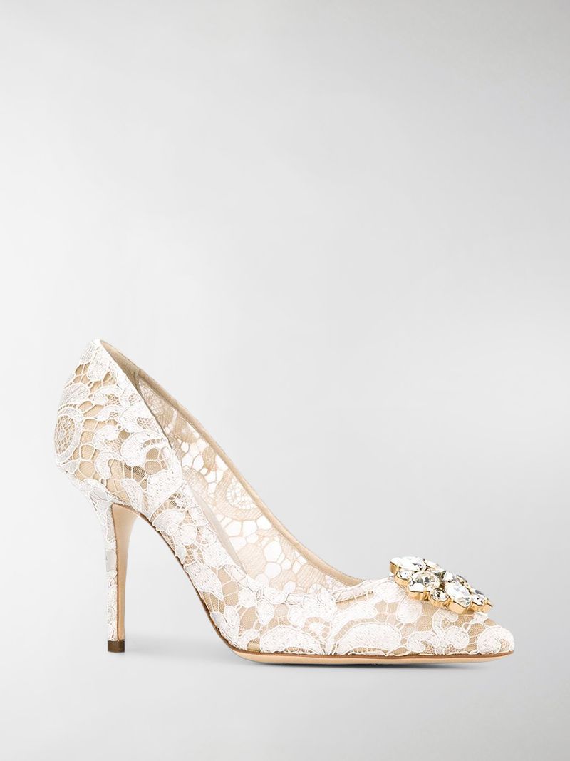 dolce and gabbana lace pumps