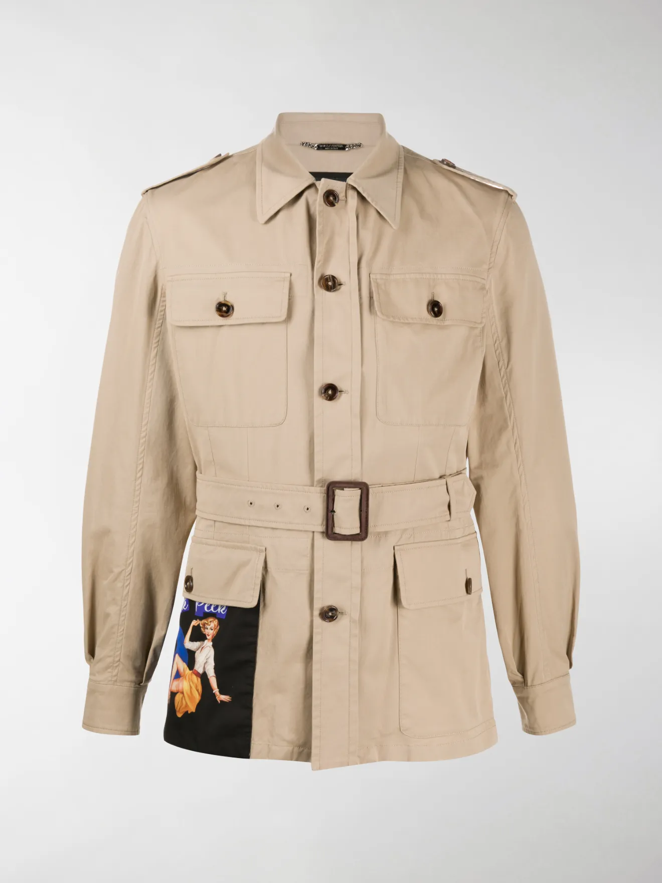 safari belted jacket
