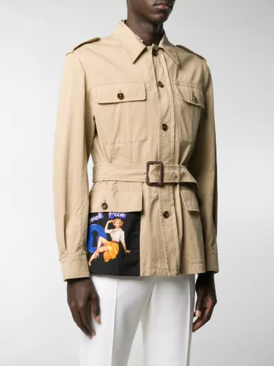 safari belted jacket