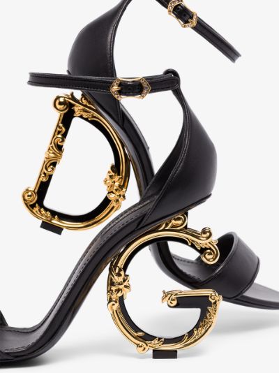 dolce and gabbana gold heels