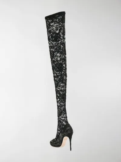dolce and gabbana thigh high boots