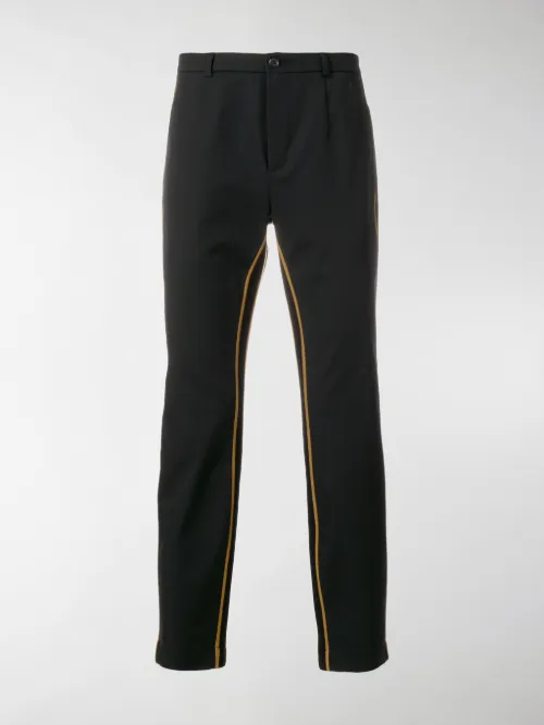 Dolce & Gabbana - contrast piped trousers