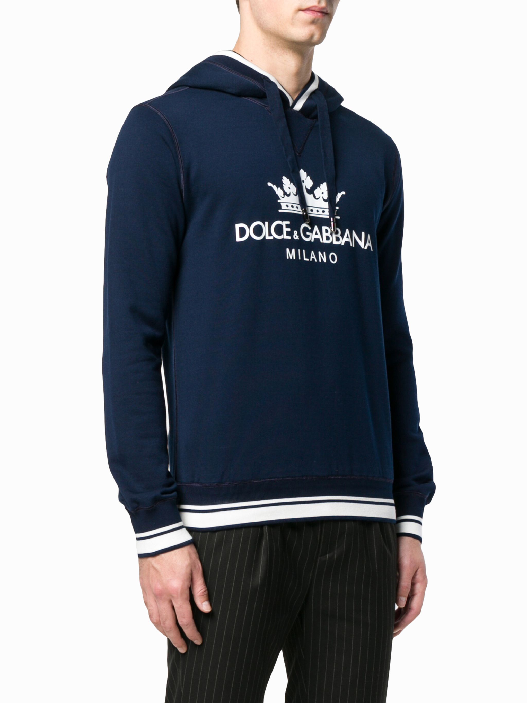 Dolce & Gabbana crown print hoodie | Eraldo.com US